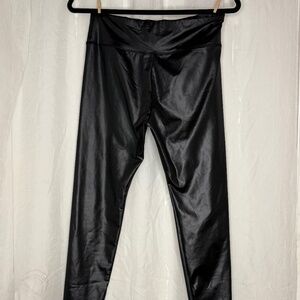 Pleather or faux leather pants